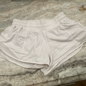 Lululemon shorts. Hotty hot. Size 2. White
